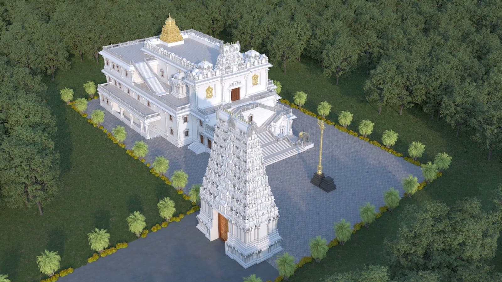 Temple glimpse