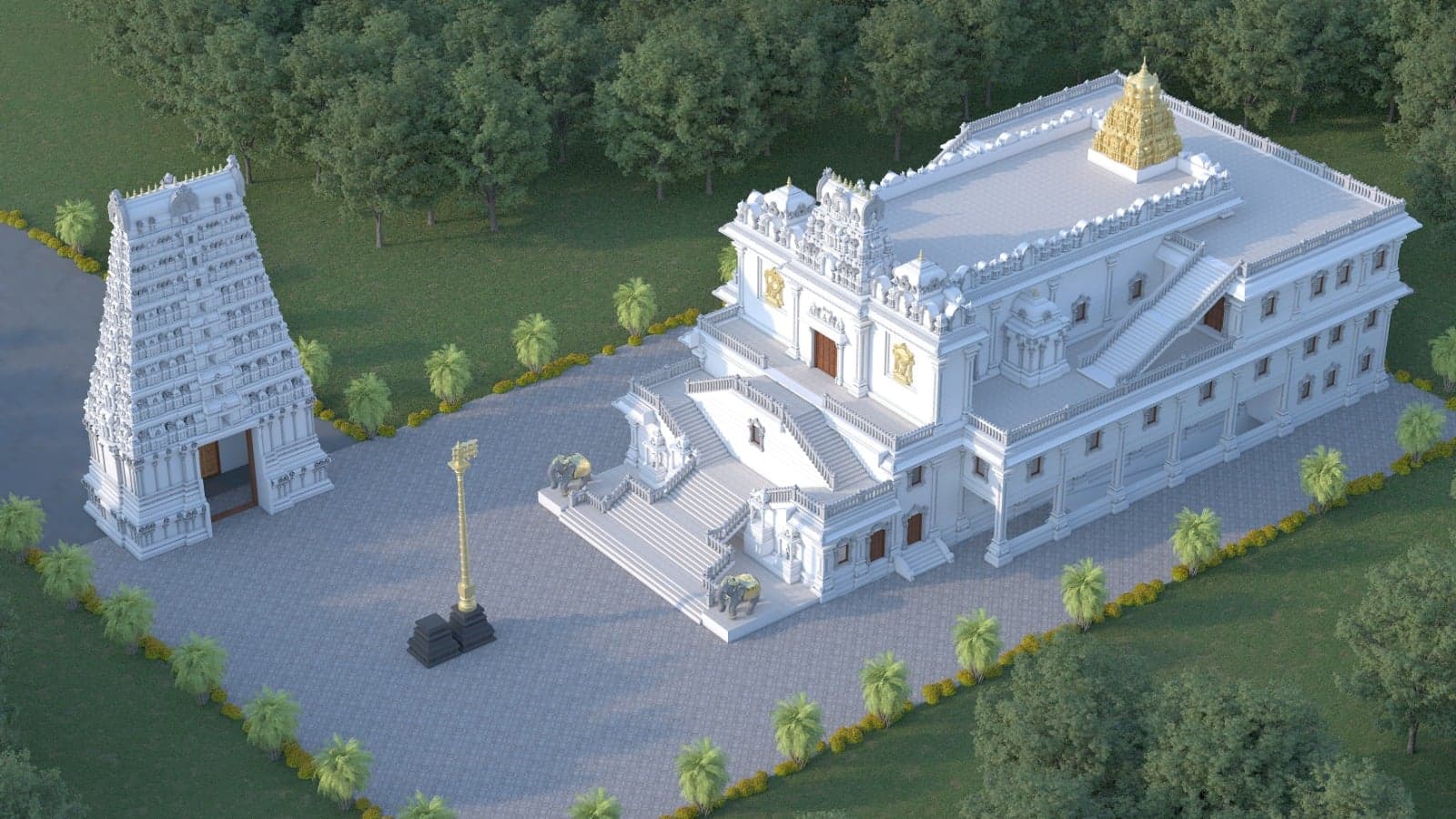 Temple glimpse