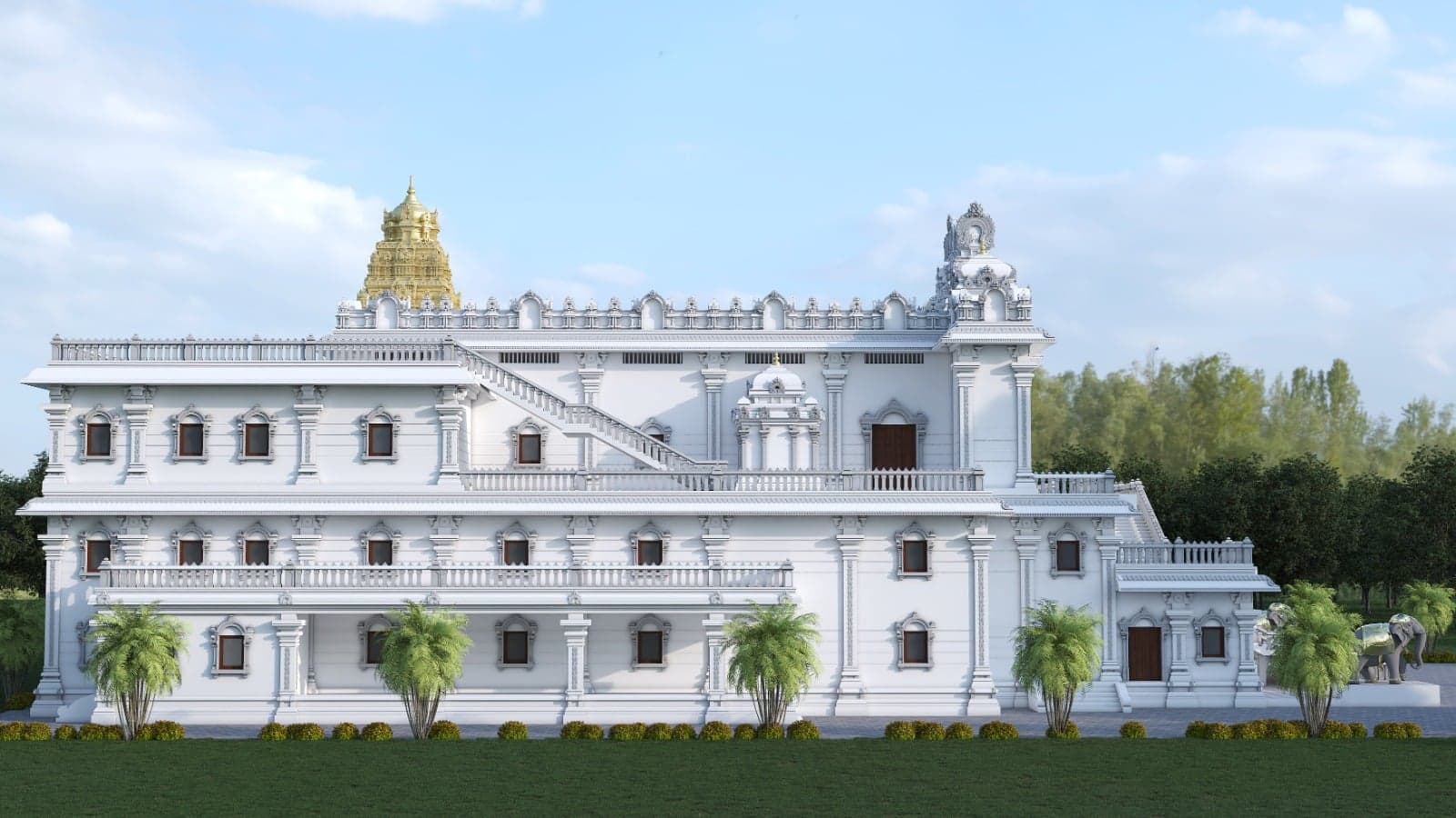 Temple glimpse