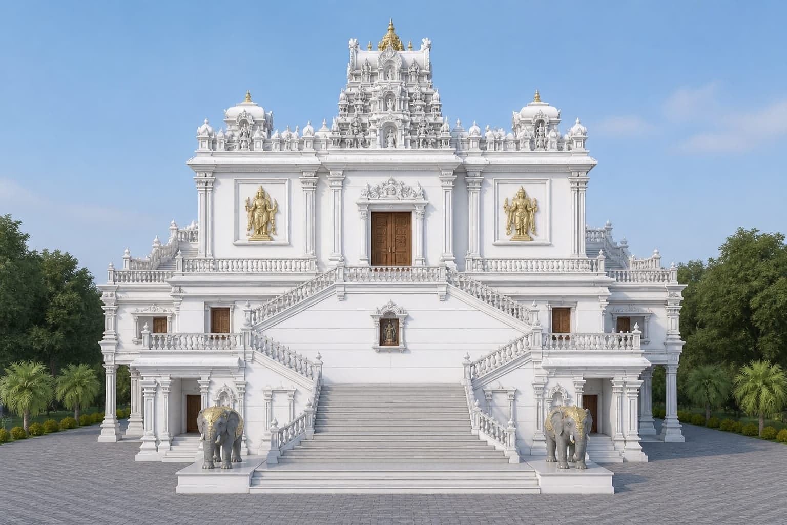 Temple glimpse