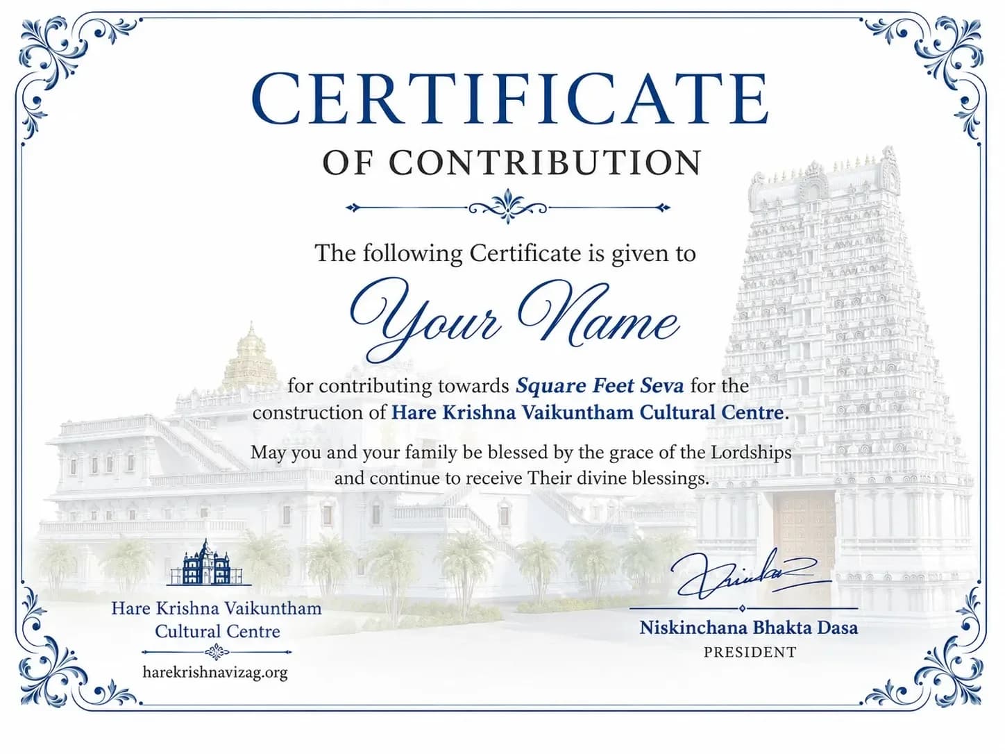 Contribution Certificate