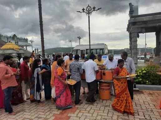 Prasadam distribution