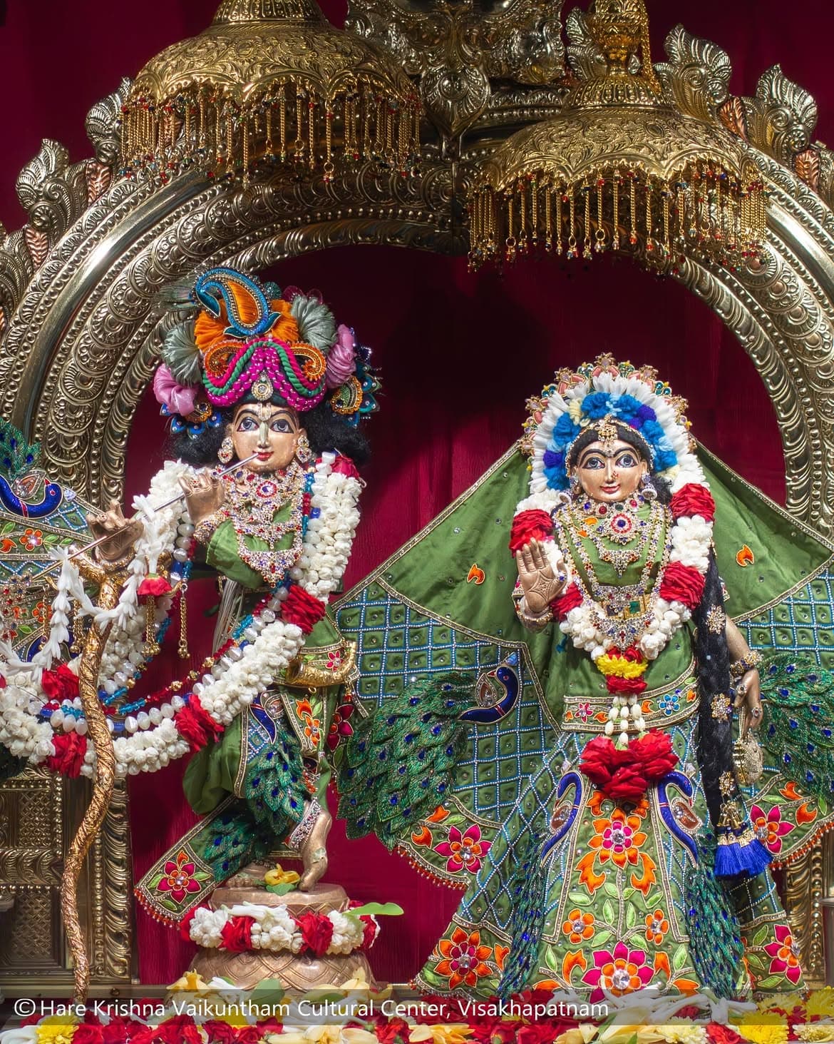 Sri Sri Radha Madan Mohan — Morning Alankara